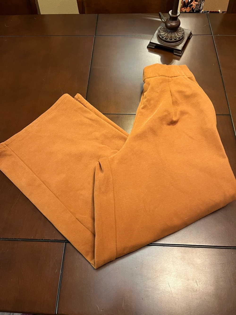 Super high rise Wide Leg sweatpants Rust Orange they might be halara never worn